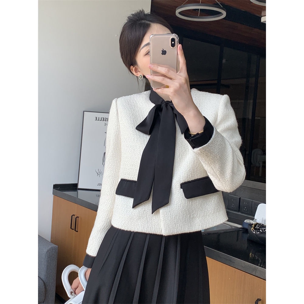 Áo Khoác Lửng Dài Tay Phong Cách Hàn Quốc Thời Trang Dành Cho Nữ