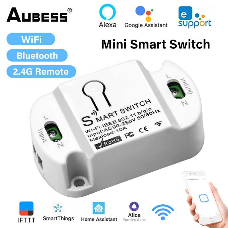 EWeLink Mini WiFi Bluetooth Điều Khiển Từ Xa 2.4G Thông Minh Mô Đun Điều Khiển Giọng Nói Làm Việc Với Alexa Google Nhà Alice