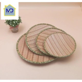 (siêu phẩm) Mẹt phíp giả mây tre đan ( Tròn )