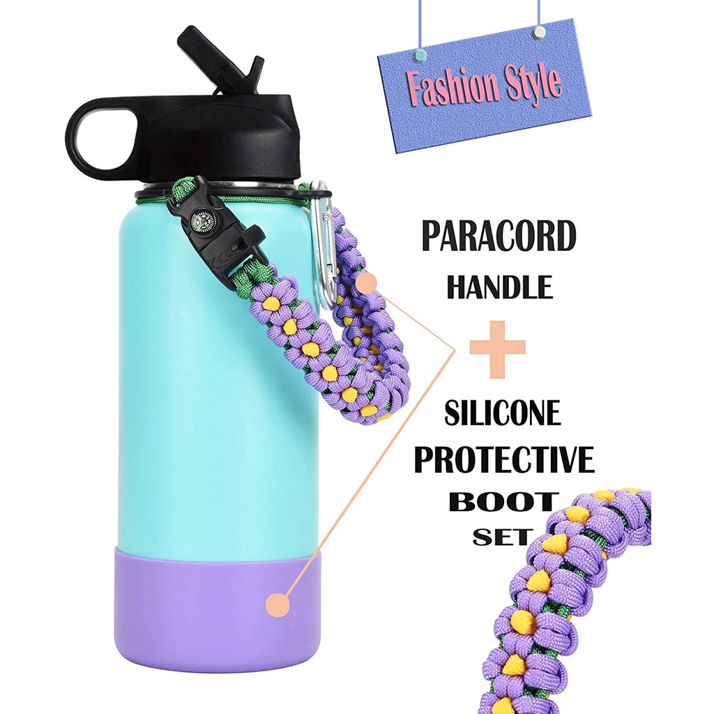 Aquaflask Bình Đựng Nước Có Dây Thừng Hình Hoa Độc Đáo