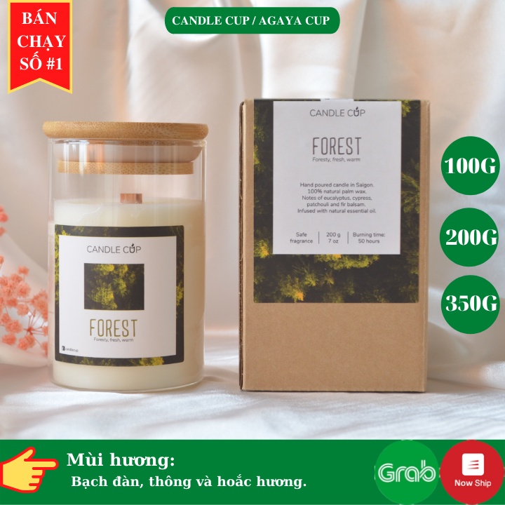 Nến Thơm không khói AGAYA Candle Cup - Mùi FOREST
