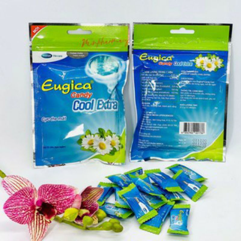 Kẹo ngậm Eugica Cool Extra bịch 15 viên