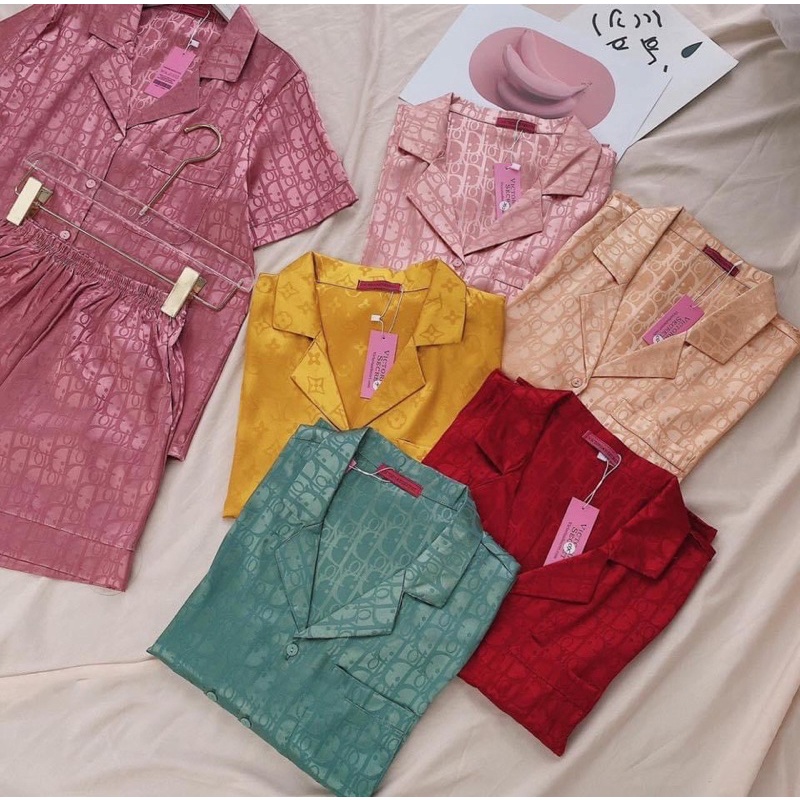 [MẪU MỚI] Đồ Ngủ💖Bộ Lụa Gấm Tay Cộc-Quần Đùi | BigBuy360 - bigbuy360.vn