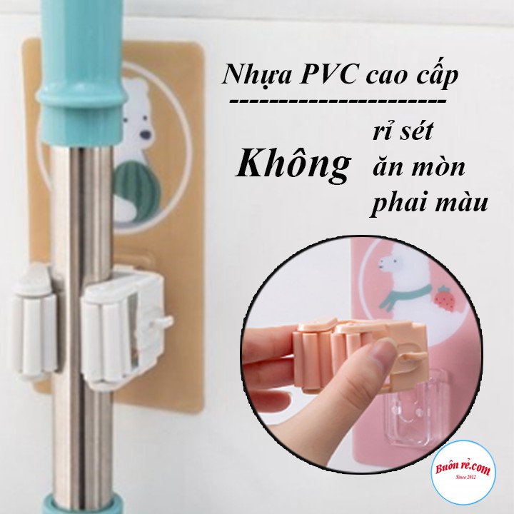 Móc Treo Cây Lau Nhà MIếng Dán Tường Hình Thú Đáng Yêu-00889