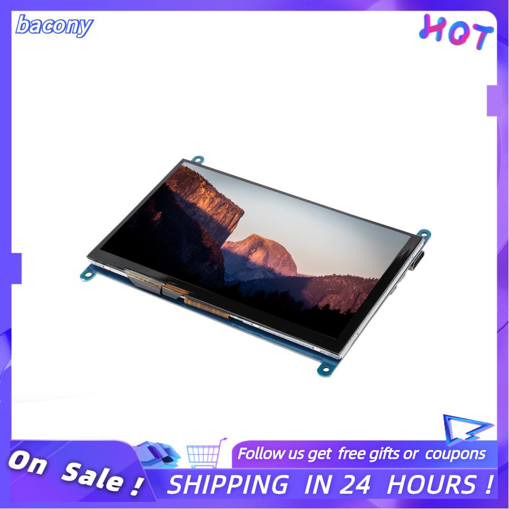 Bacony Capacitive Touch Screen  Ultra HD 1024x600 164.9 X 124.27Mm 7-Inch LCD for Raspberry Pi | BigBuy360 - bigbuy360.vn