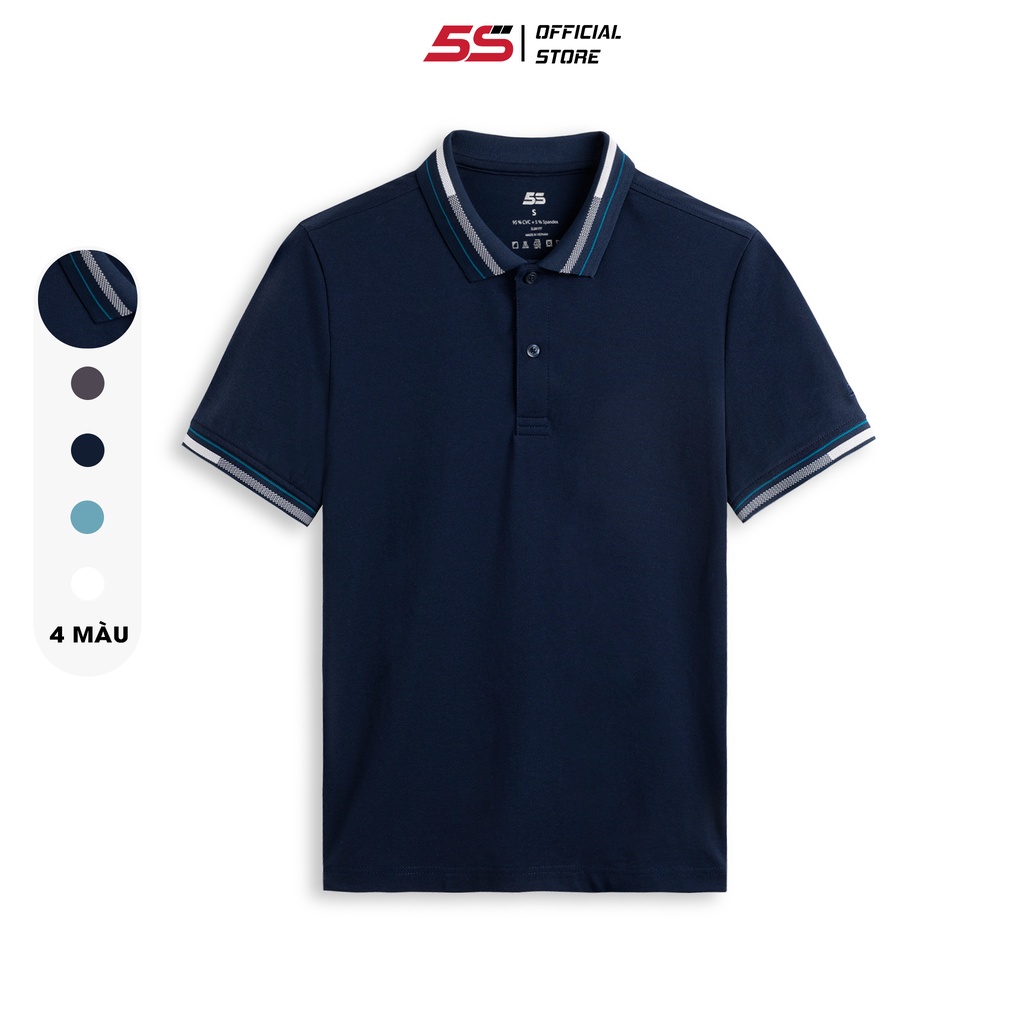 Áo Thun Nam Polo Có Cổ 5S, Thấm Hút Tốt, Thoải Mái, Trẻ Trung, Lịch Lãm (APC21019-01)