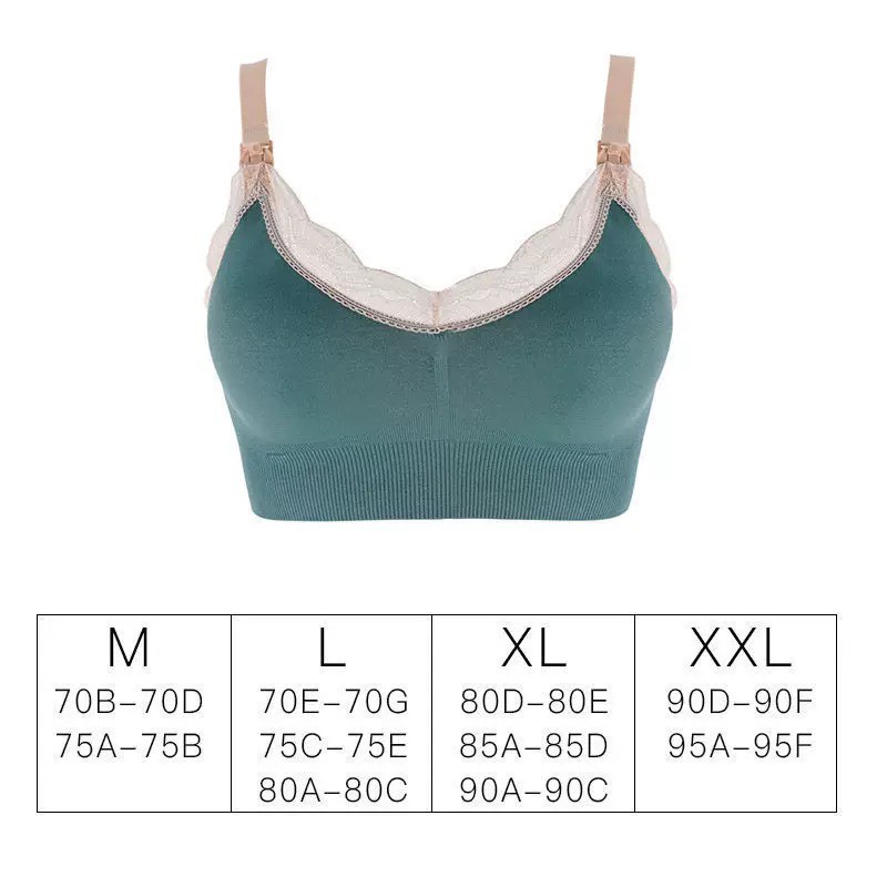 Áo Lót Bầu Viền Ren Cho Con Bú Chống Chảy Xệ - Hàng Quảng Châu Cao Cấp (AB11)