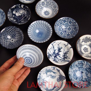 SET 08 Chén chấm / Chén trà Gốm Sứ Phong Cách Nhật Bản