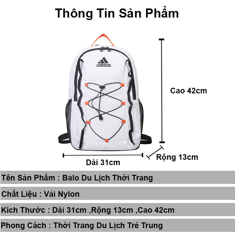 Balo nam nữ du lịch ZAJA chất liệu vải dù thời trang đi học đeo vai đựng laptop cao cấp