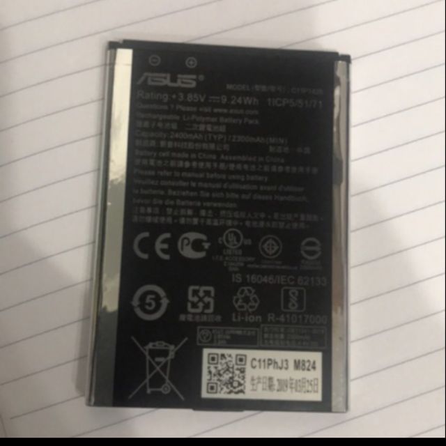 Pin Asus Zenfone 2 Laser 5.0 LTE ZE500KL, Z00ED 2400mAh - Hàng nhập Khẩu