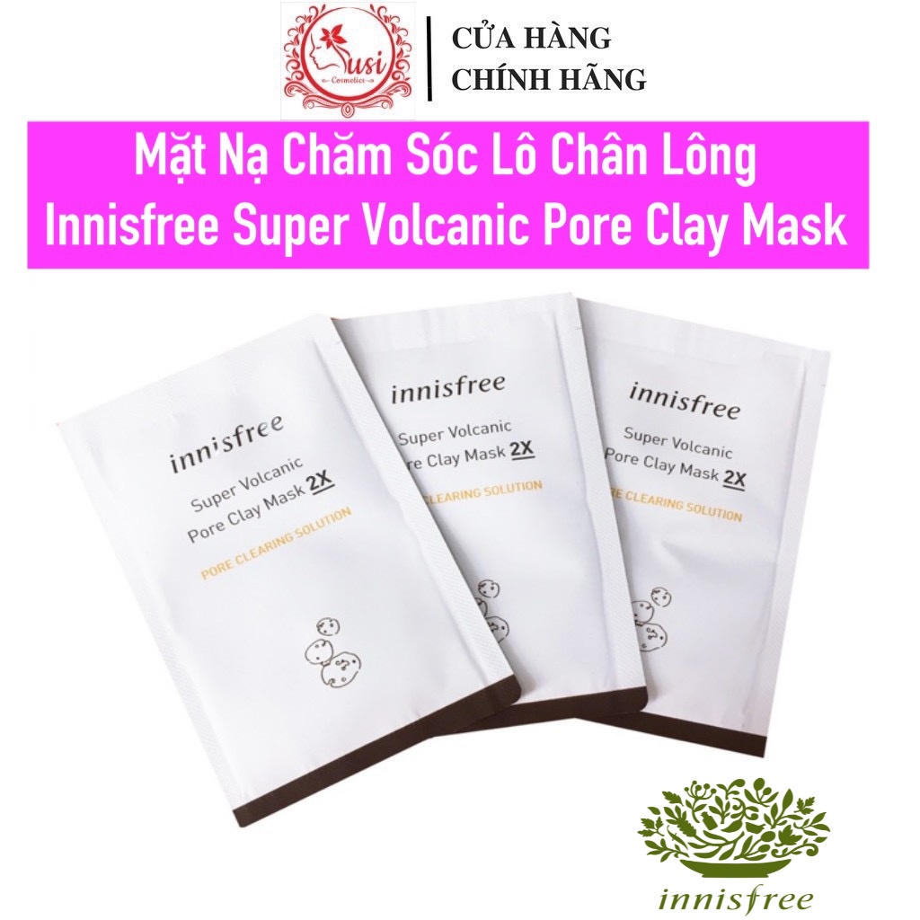 Sample Mặt Nạ Đất Sét Innisfree Super Voilcanic Pore Clay Mask 2X