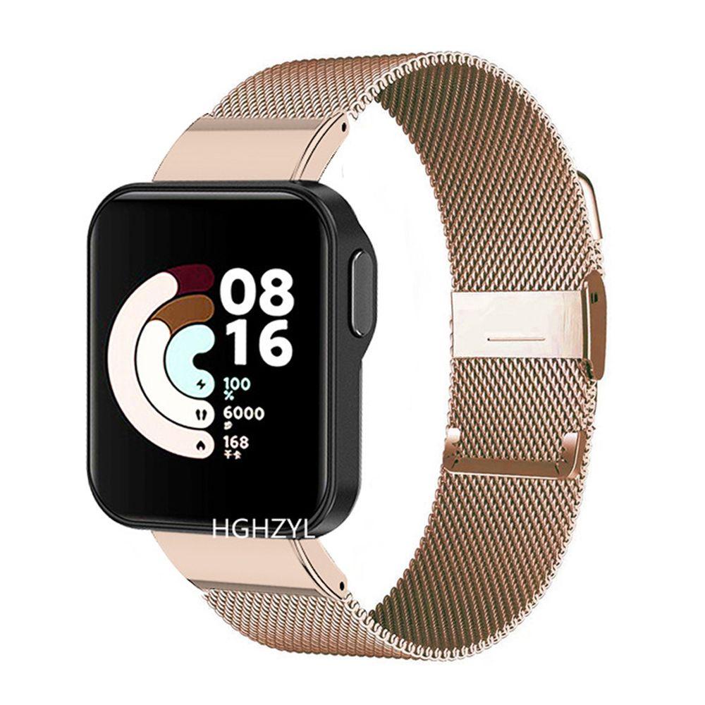 BTLIMER Dây Đeo Kim Loại Thay Thế Cho Đồng Hồ Thông Minh Xiaomi Mi Watch Lite Redmi