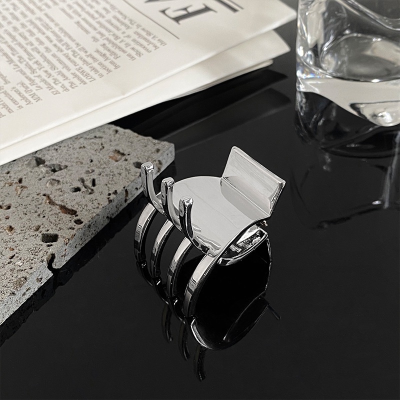 Kẹp tóc kim loại cỡ lớn thời trang phong cách Hàn Quốc hàng mới 2021