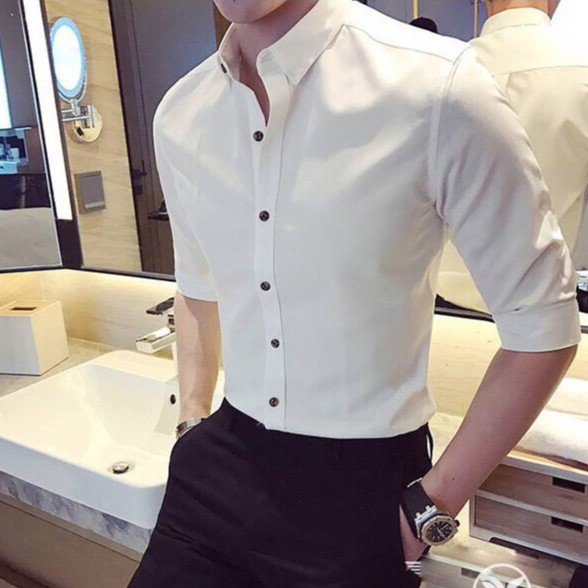 Áo sơ mi nam dài tay Mantoni cao cấp : Chất liệu lụa mềm mịn, thoáng mát ,không nhăn, không xù ,thấm hút mồ hôi | BigBuy360 - bigbuy360.vn