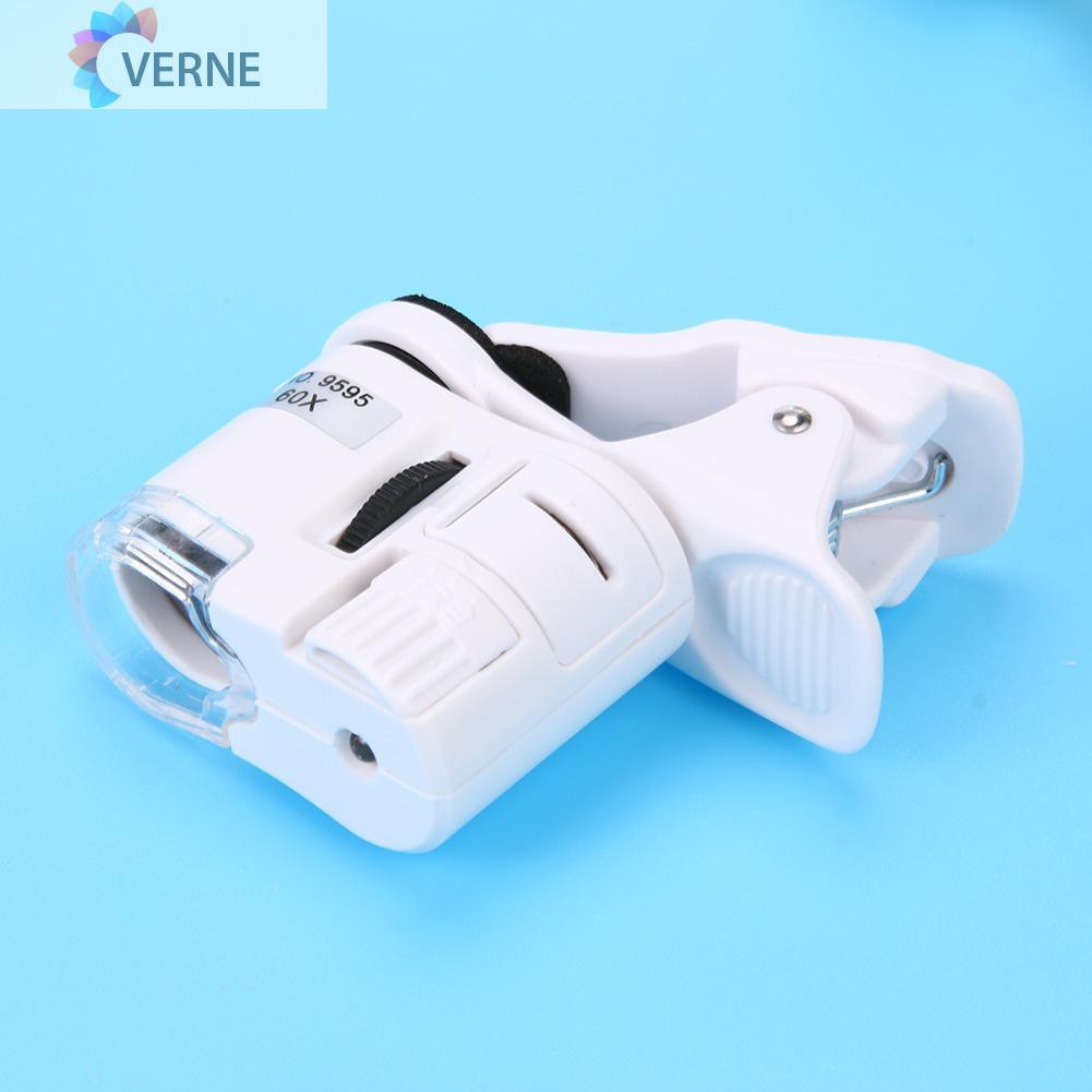 Ống Kính Hiển Vi Verne Universal 60x Kẹp Camera Với Đèn Led