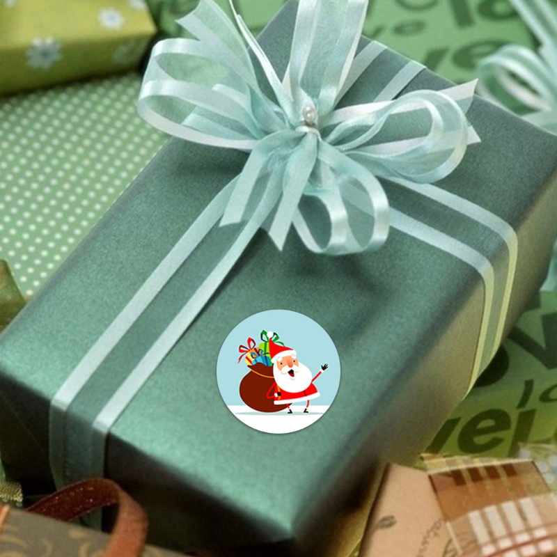 Cuộn 500 Nhãn Dán Trang Trí Giáng Sinh