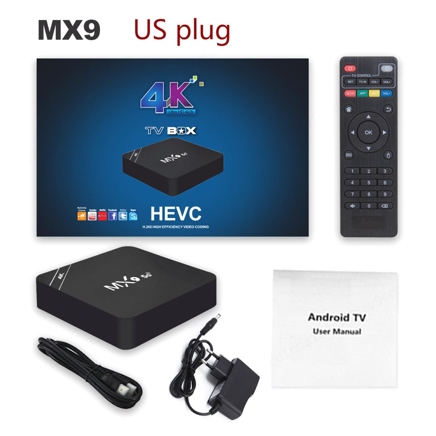 Đầu Tv Box Mx9, Android 4,4, 4k, Quad Core, 1gb Ram, 8gb Rom, 2,0 Hd, Hdmi, Sds, Slot, Wi-Fi 2.4ghz