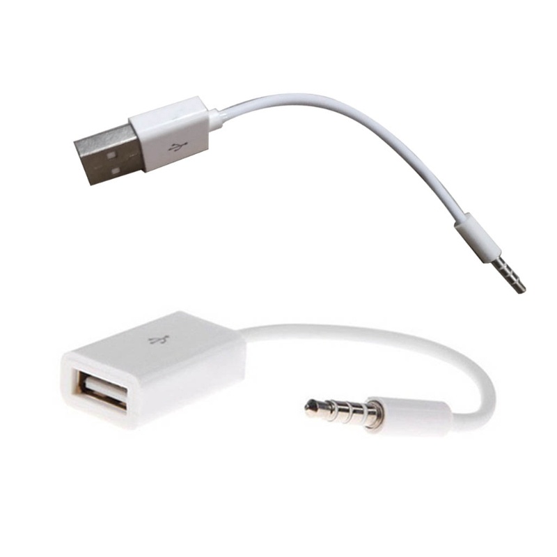 Bộ Chuyển Đổi Cáp AUX USB Female Cho Máy Nghe Nhạc MP3 MP4