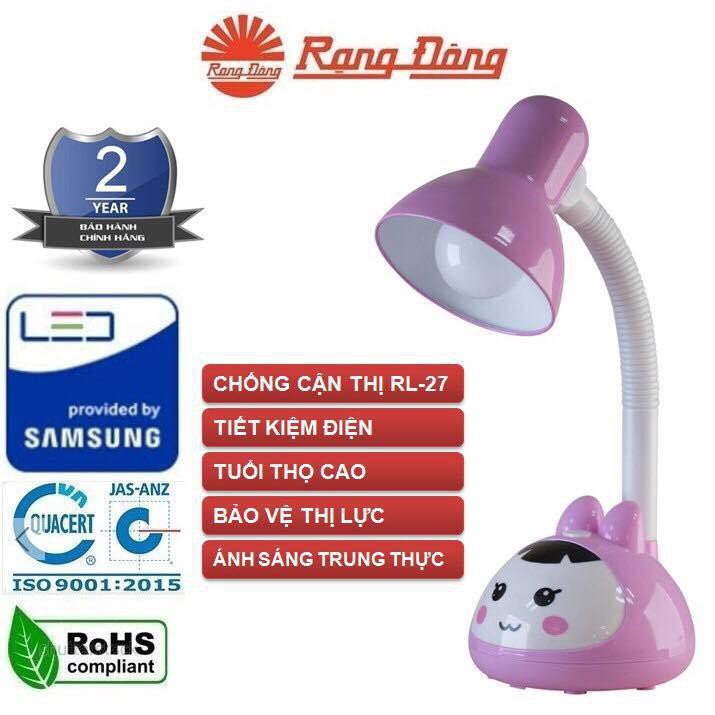 Đèn bàn LED Rạng Đông chống cận RD-RL-27.LED 5w