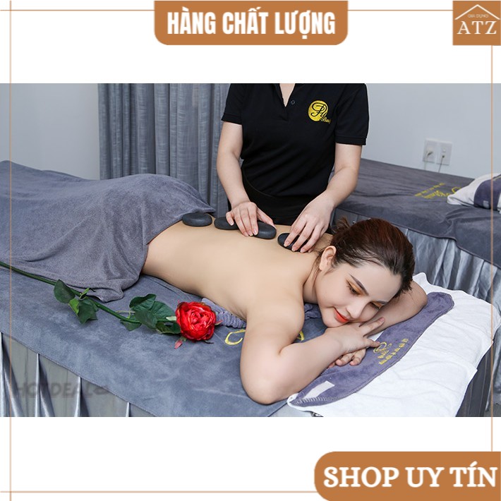 Khăn đắp người spa mềm mịn dày dặn thấm hút nước tốt kt 70x140cm