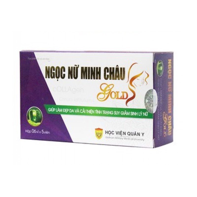 Ngọc Nữ Minh Châu Gold HVQY Hỗ trợ tăng cường Sinh Lý Nữ, làm đẹp da, giảm khô hạn (30 viên)