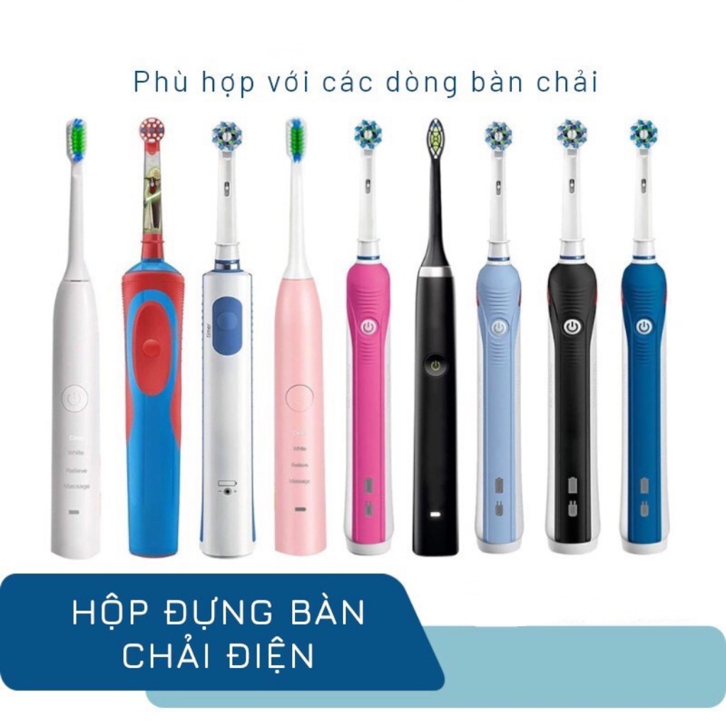 Hộp đựng bàn chải đánh răng điện Oral-B chính hãng chống bụi, nhỏ gọn cho du lịch