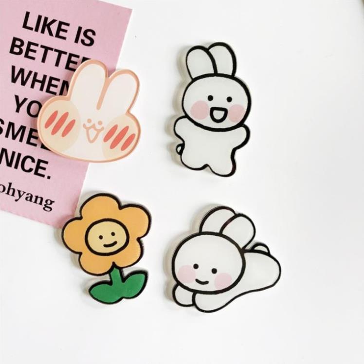 Phụ kiện Sticker gài ghim cài Balo Túi Ví trang trí sinh động ST1