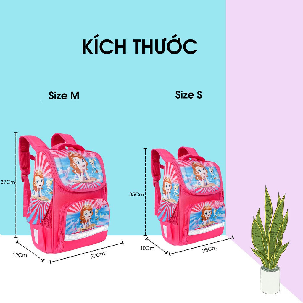 Cặp Học Sinh Chống Gù MITI C11060W_SOF Dành Cho Bé Gái