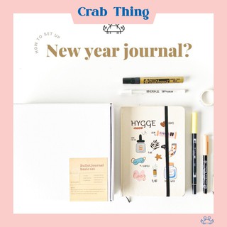 Crab Thing Combo Bullet Journal Basic - Happy Boxes - Happy Me (Sổ Dot và bút chuyên dụng)