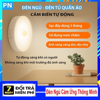 💥 Đèn Ngủ Cảm Ứng Thông Minh Không Dây Treo Tường, Để Bàn, quần áo, cầu thang, phòng ngủ,... - WONTER