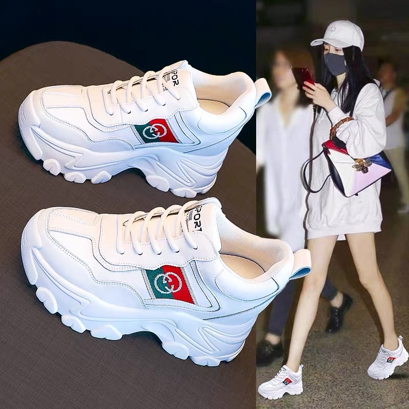 Giày thể thao gucci độn đế 7cm