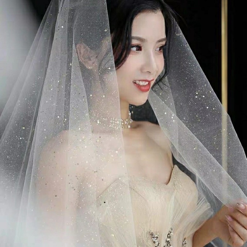 lúp cô dâu lấp lánh 80cm