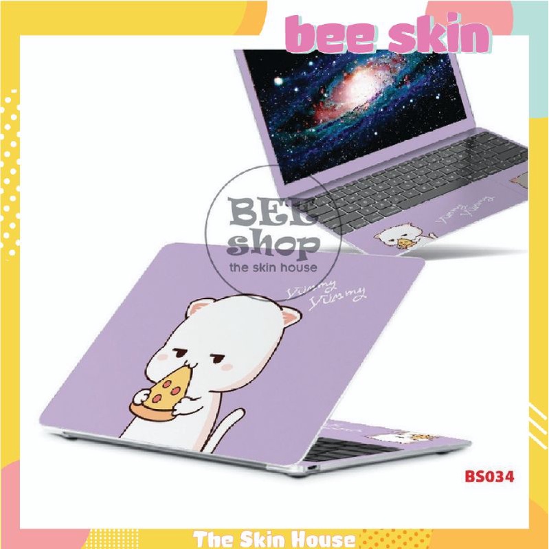 Skin laptop BEE SHOP mẫu CAT cho các dòng máy tính xách tay