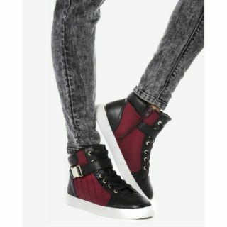 👟👟 Giày ALDO cao cổ cao cấp - Màu Đỏ Đen unisex
