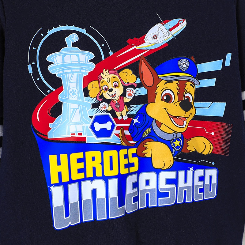 Combo bộ đồ bé trai 1-6 tuổi Phim hoạt hình con chó PAW Patrol áo phông quần dài set thời trang cho bé trẻ em