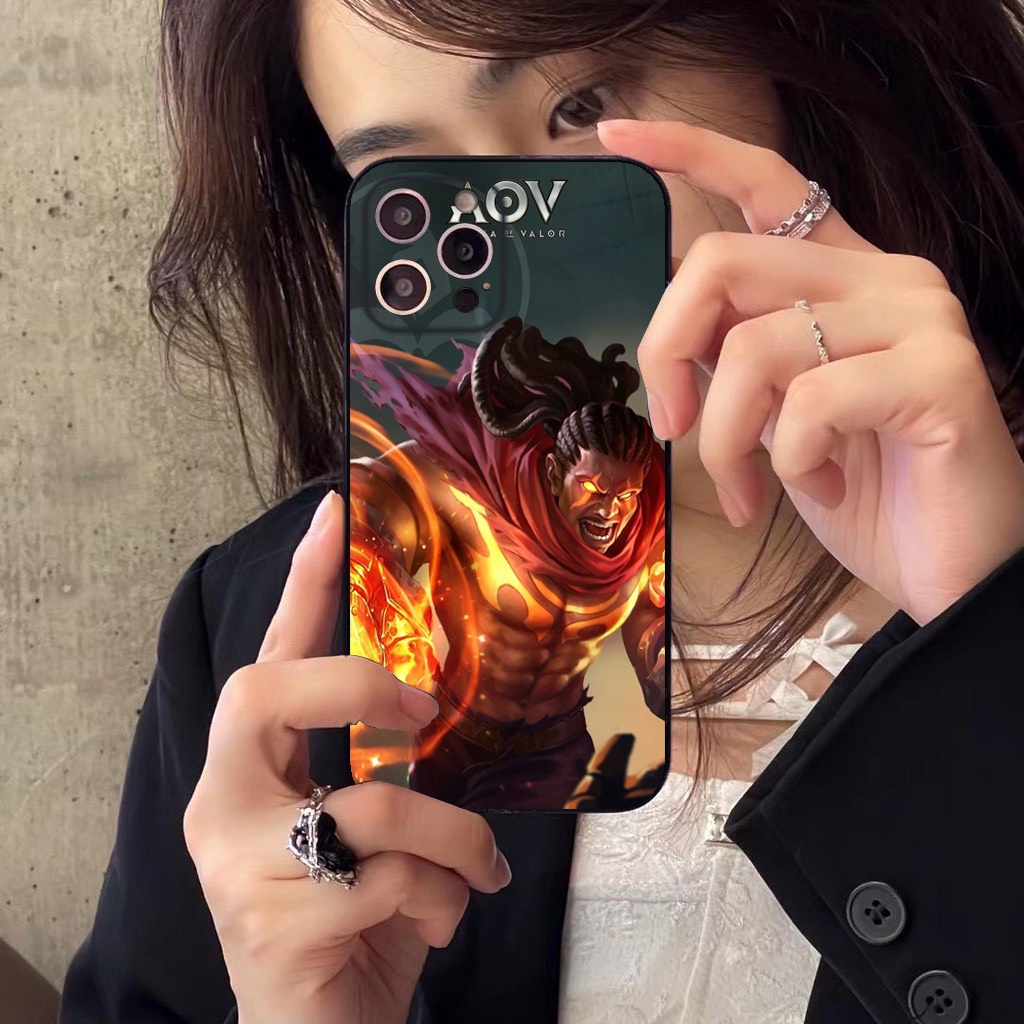 Ốp lưng liên quân RAZ 6 6S 6Plus 6S Plus 7 8 7Plus 8Plus X XSMax 11 ProMax XR 14 14Promax - Dcase Đen TD266
