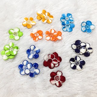 Hoa mai thêu sẵn nhiều màu size 2.7cm