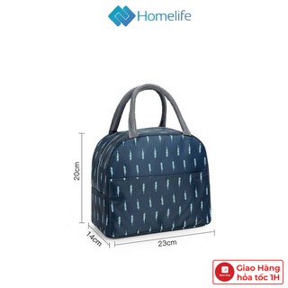 Túi đựng hộp cơm văn phòng hình lá chống thấm nước, màu sắc sang trọng phù hợp cho cả nam và nữ