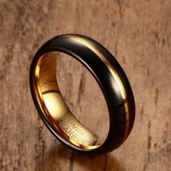 Nhẫn Tungsten Carbide Đen mãi mãi ko trầy