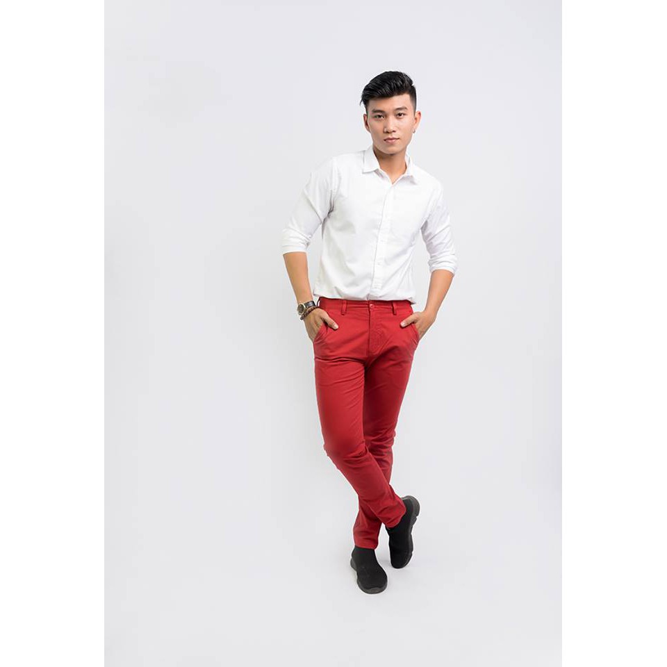 Quần kaki nam ống côn nhiều màu