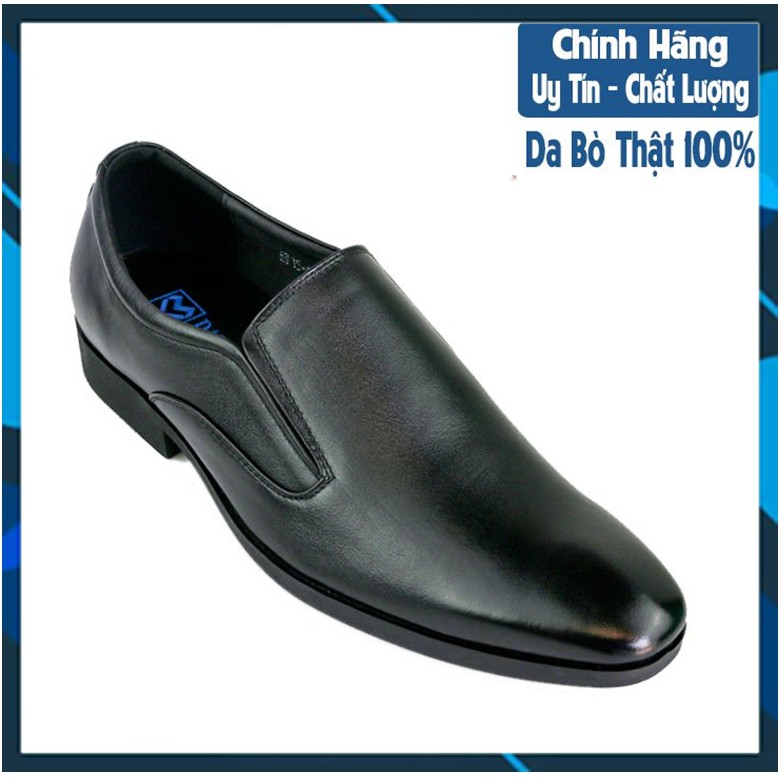 Giày Tây Nam Công Sở Da Bò Cao Cấp Giá Rẻ DATINNOS (BẢO HÀNH CHÍNH HÃNG 12 THÁNG, ĐƯỢC ĐỔI SIZE), AV015068- Đen