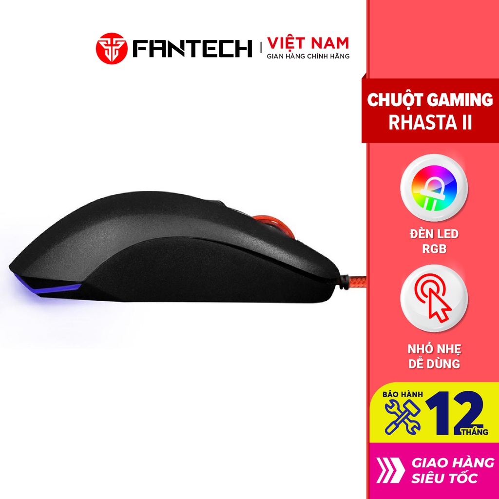 [Mã BMLTA50 giảm 10% đơn 99K] Chuột Gaming Có Dây Fantech G13 RHASTA II 2400DPI LED RGB 4 Phím - Chính Hãng