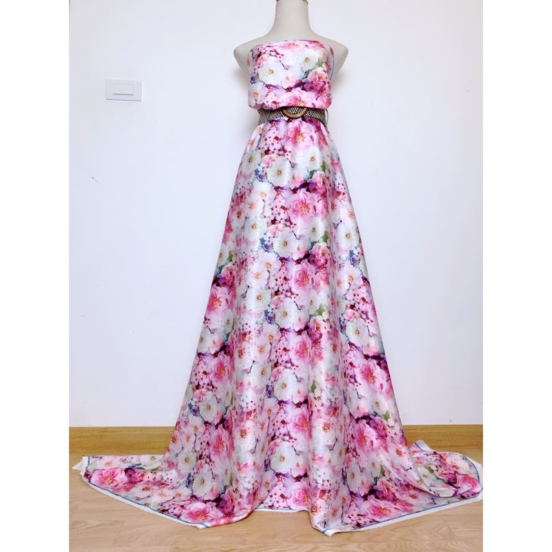 Vải lụa may áo dài, váy, sơ mi, tiệm vải của Hạp, mã 80, lụa vân xương cá chất mềm mịn