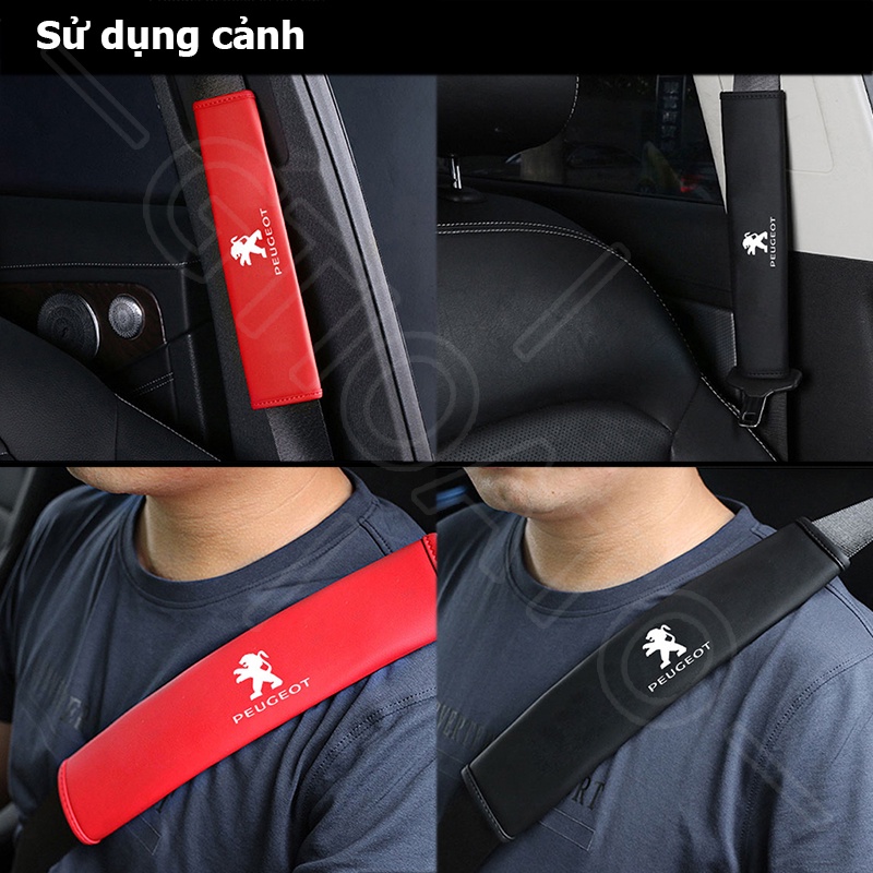 GTIOATO Da DâY Đai An ToàN Ô Tô CàI DâY An ToàN Ô Tô BọC DâY An ToàN Xe HơI Đệm Bọc Dây Đai An Toàn Xe Hơi Phụ KiệN Ô Tô Phụ KiệN Trang Trí Ô Tô Cho Peugeot 3008 2008 5008 208 Traveller