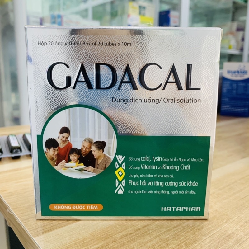 Gadacal - Cho Người Thiếu Vitamin Và Khoáng Chất Tăng Cường Sức Đề Kháng