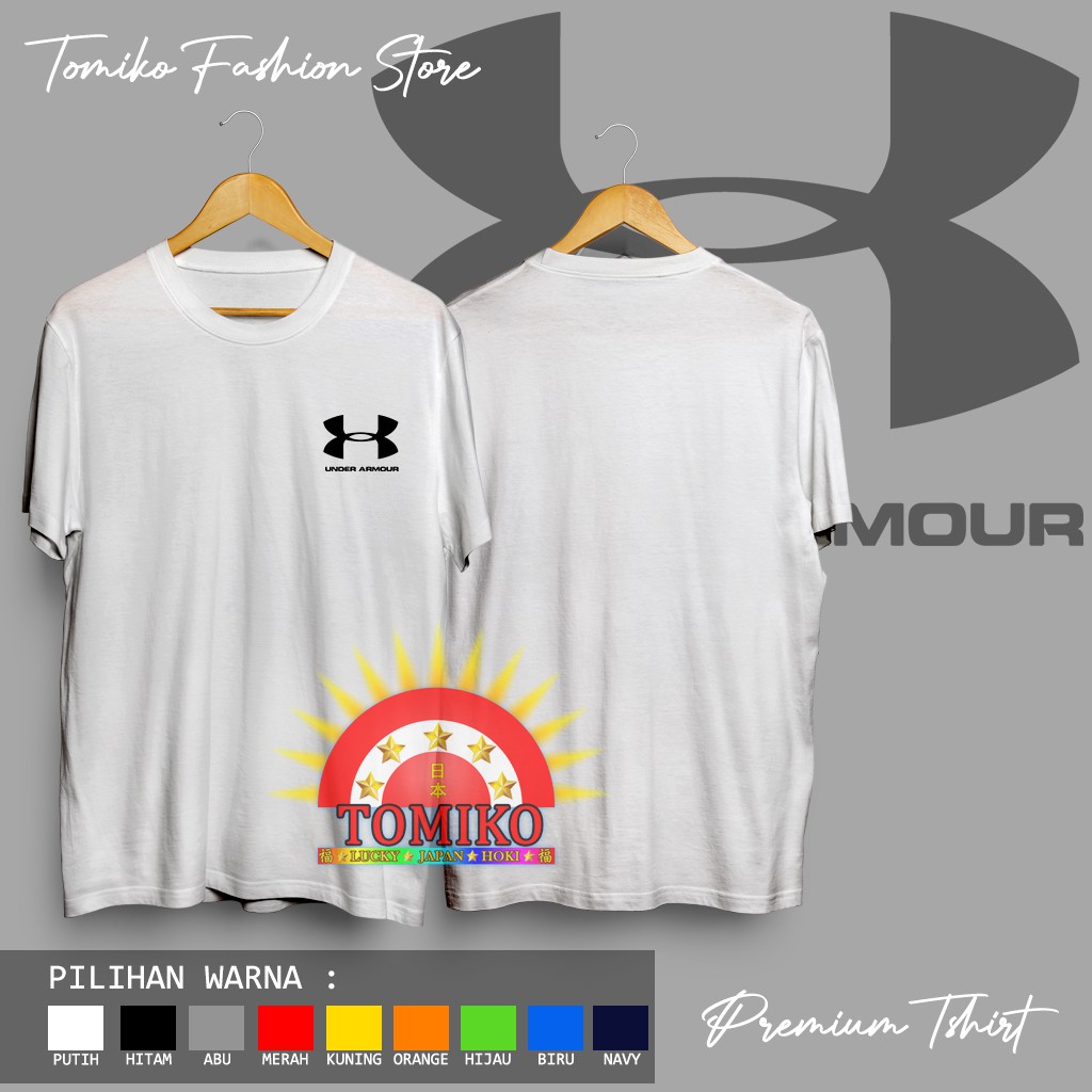 UNDER ARMOUR Áo Thun Cotton Ngắn Tay In Hình Under Armor 30s Cá Tính