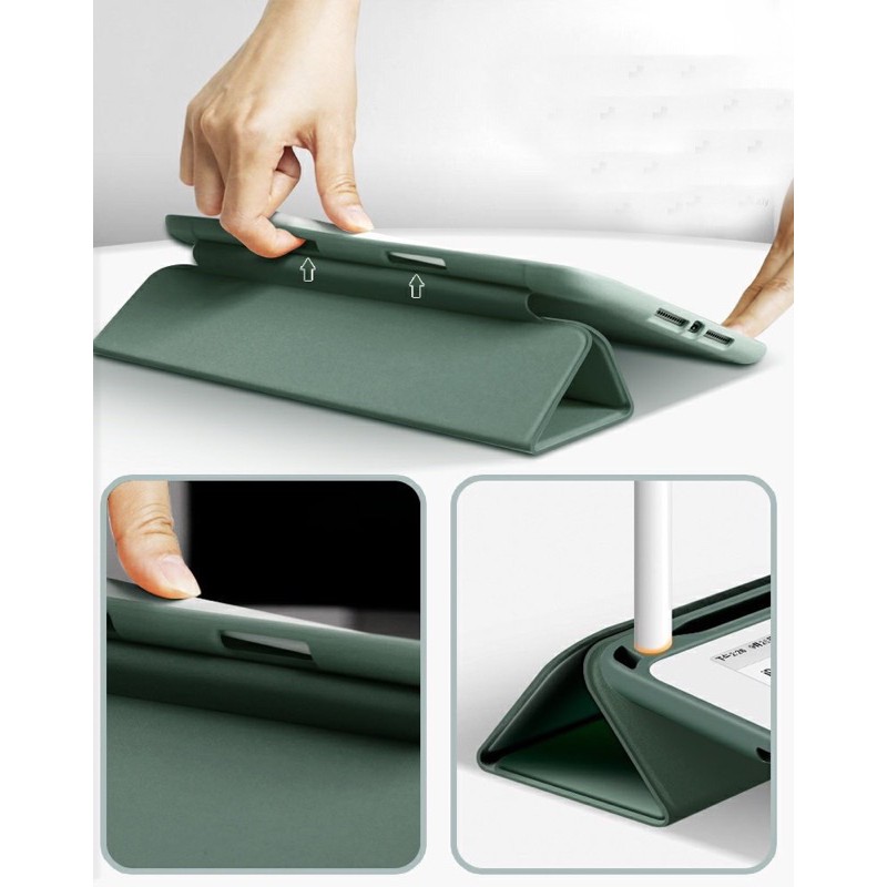 (Tặng dán màn Ipad)Bao da ipad mini1/2/3 loại hút nam châm và loại có khay bút pencil | BigBuy360 - bigbuy360.vn