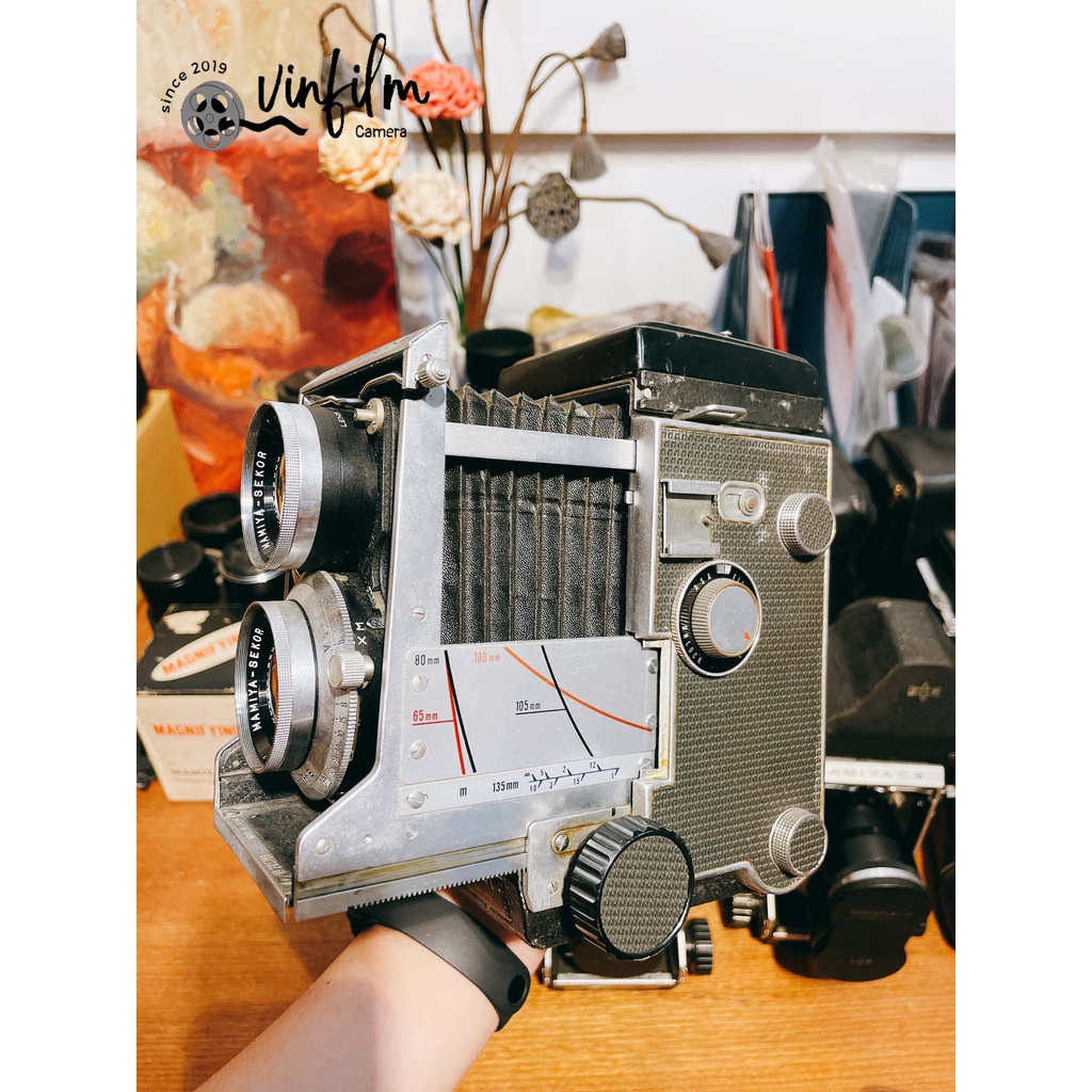Máy ảnh film TLR Mamiyaflex C3 & Lens Mamiya Sekor 105F3.5