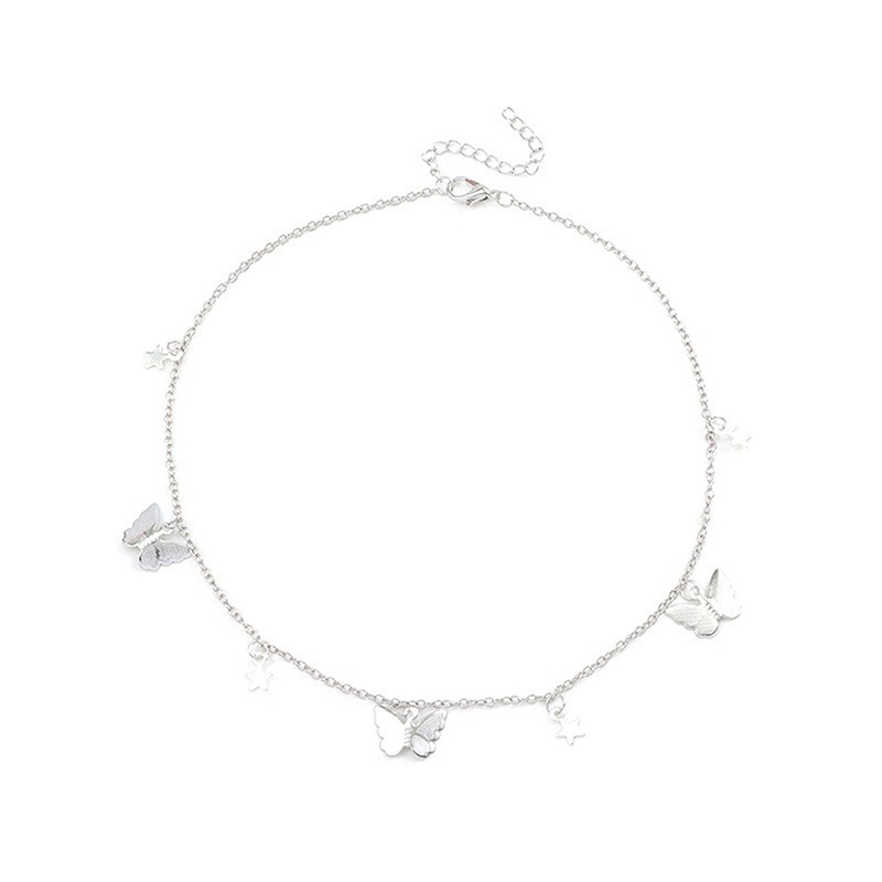 vòng cổ Hình Bướm Đính Đá Xinh Xắn Cho Nữ