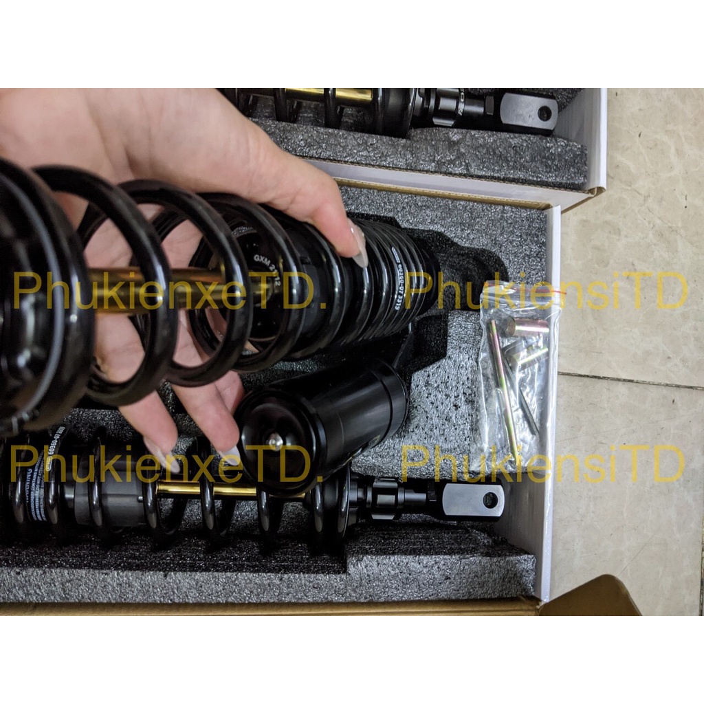 Phuộc RCB NITRON bình dầu Full Đen lắp SH Việt Nam